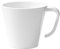 WACA® 10 X Tasse 200 ml weiß ohne Untertasse, aus Melamin Achtung Sonderposten Ausverkauf !!!