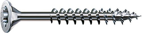 SPAX T-STAR Plus 191011001405 Lot de 50 vis pour construction en bois, 10 x 140 mm, tête fraisée, filetage partiel, WIROX A3J