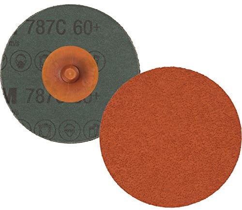 3M Fiberscheibe Roloc 787C ø 76,2 mm Korn 60 Fb. orange für Edelstahl