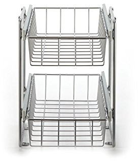 stauraum-shop Schrankauszug Korb Kombisystem für 30er Schrank, 2 etagig