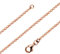 Avesano Rosegold Erbskette 925 Silber Kette Damen Halskette Silberkette Rose Gold 1,7 mm in Länge 50 cm verfügbar 101011-450