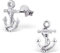 Monkimau Damen Ohrringe Anker Ohrstecker aus 925 Sterling Silver echt Silber mit Tau