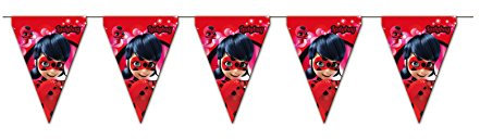 0690, banderines Lady, 3 Metros lineales; Ideal para Fiestas y cumpleaños; miracoulus