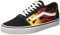 Vans Old Skool Ward Flame Sneaker Schuhe Herren Rot Schwarz, Flamme Schwarz Weiß, 43 EU