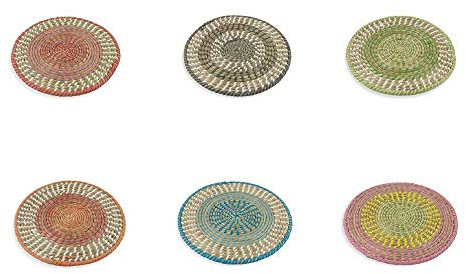 Set 6 mexico sottopiatto paglia 6 ass