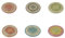 Set 6 mexico sottopiatto paglia 6 ass