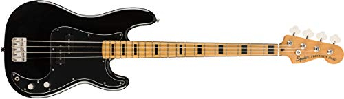 Squier Classic Vibe 70s Precision Bass, Schwarz, Ahorn Griffbrett