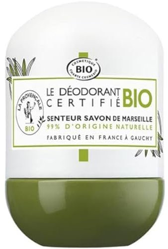 La Provençale – Déodorant 48H Bille Fraîcheur – Senteur Savon de Marseille – Huile d'Olive Bio AOC Provence - Pour Tous Types de Peaux, Même Sensibles – 50 ml