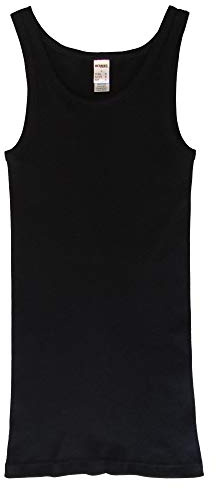 HERMKO 3018 Herren Unterhemd Doppelripp aus 100% Bio-Baumwolle; Kochfest, Größe:D 9 = EU 3XL, Farbe:schwarz