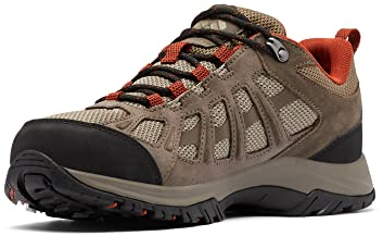 Columbia Redmond III WP wasserdichte Wanderschuhe für Herren, Braun (Pebble x Dark Sienna), 46 EU
