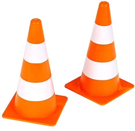 Theo Klein 2946 Set de Cônes de Signalisation I 10 Cônes Très Stables pour Délimiter des Pistes de Jeux ou des Buts de foot I Pour Enfants à Partir de 3 ans