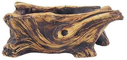 Pot de fleurs pour bonsaï, ciment succulent, bois flotté, pots de jardinage, souche, bûche, récipient vintage