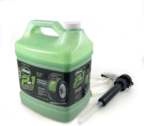 Slime 10207 Mastic 2 en 1 pour réparation de crevaison pour pneus et chambres à air, 2 en 1, de qualité supérieure, prévient et répare, convient à tous les pneus et chambres à air hors route, non