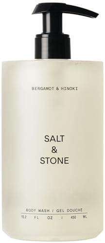Salt & Stone Body Wash for Women & Men | Hydrating Gel Cleanser | Clean & Soften Skin | Made with Niacinamide & Hyaluronic Acid | Free From Parabens, Sulfates & Pthalates (15.2 fl oz)