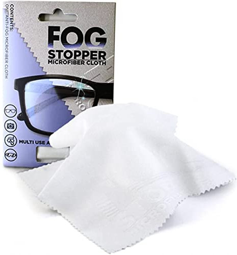 Fog Stopper Brillentücher – effektiv auf allen Linsen (AR-beschichtet im Lieferumfang enthalten) und Bildschirmen – Anti-Beschlag-Mikrofaser-Objektiv-Reinigungstuch – beschlagfrei Brillen,