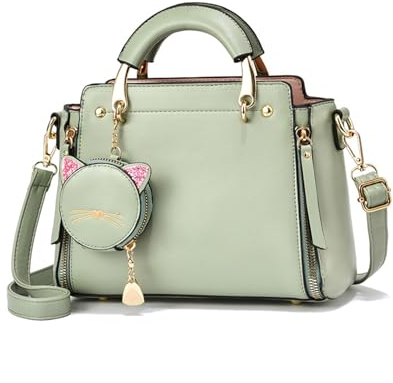 NICOLE & DORIS Frauen Umhängetasche Klein Tasche Mode Handtaschen Damen Kuriertaschen Handytasche Mädchen Crossbody Schultertaschen mit Geldbörse Grün