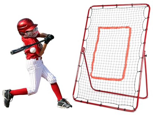 Pitchback für Baseball oder Softball verstellbares Rebounder Netz zum Werfen und Pitching Üben