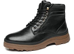 TOP STAKA Mens Winter Boots Snow Fur Lining Interior Boots for Hiking Ankle Boots Lace Up Fasterning Warm Insulating Boots UK Size 7-12 Style A2261