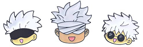 Amasukami 3 Anime Charaktere Chibi Gojo Satoru Abzeichen set Multi