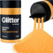 Hemway Premium Glitter Shaker - Fluorescent Orange | Ultrafine Metallic Flake Sequins for Resin & Epoxy Crafts | Craft Supplies for Tumblers, Festival, Hair, Face, Body, Eye & Nail Art | 130 g