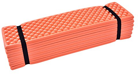 Matelas de Couchage Portable en Mousse, Tapis de Camping en Mousse pour Extérieur, Tente de Plage Pliante, Matelas de Couchage pour Tente de Plage Pliante, Matelas Imperméable (Orange)