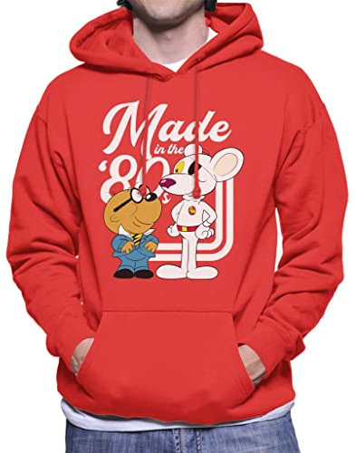 All+Every Danger Mouse Made in The 80s Men's Hooded Sweatshirt Red