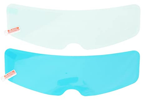 Motorradhelm-Regenschutzfolie, 24,5 Cm/9,6 Zoll Motorradhelm-Regenschutz-Antibeschlag-Visierfolien-Set für Innen und Außen, Hohe Transparenz, Universell