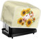 Kuiaobaty 2 Slice Toaster Cover Cute Pig Sunflowers Bread Maker Cover, Watercolor Farm Dustproof Caps for 2 Slice Toaster, Beige