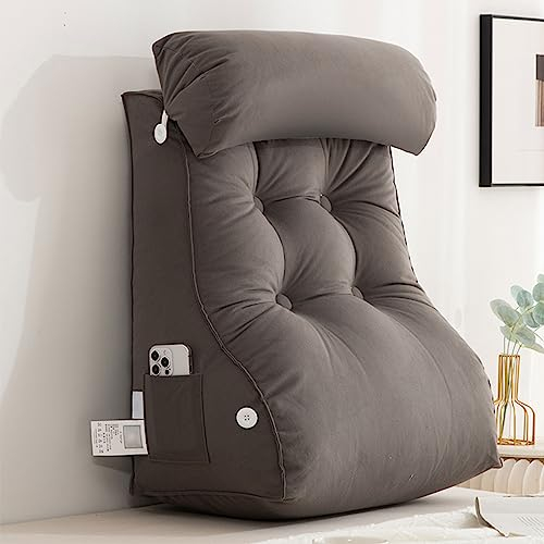 AMZZHAO Bequemes Kissen,Lesekissen Rückenkissen für Bett und Sofa,Ergonomisches Rückenlehne Kopfkissen,für mehr Halt und Komfort von Rücken,Kopf und Nacken,zum Lesen,Fernsehen