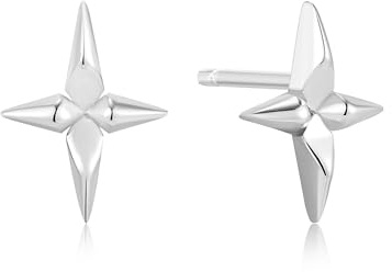 ANIA HAIE Damen Ohrstecker POLISHED PUNK aus 925 Sterling Silber, Größe 11,7x8,8 mm, inkl. Geschenkverpackung