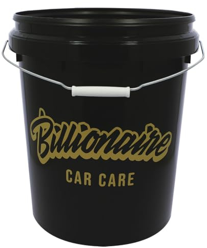 S SUMEX Cubo de Lavado de Coche 20 litros Billionaire Bucket Black Ideal para Limpieza de Vehículo Exterior a Mano Color Negro