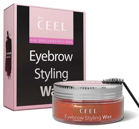 The Ceel Augenbrauen Gel, Eyebrow Gel, Transparent und Langanhaltend, Augenbrauengel für Formen die Brauen, Pflegt die Augenbrauen mit Rizinusöl, Vitamin E, Pinsel inklusive, 50 ml