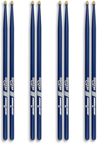 CUSTEAM Blaue Schlagzeugstöcke, 7A, 4 Paar