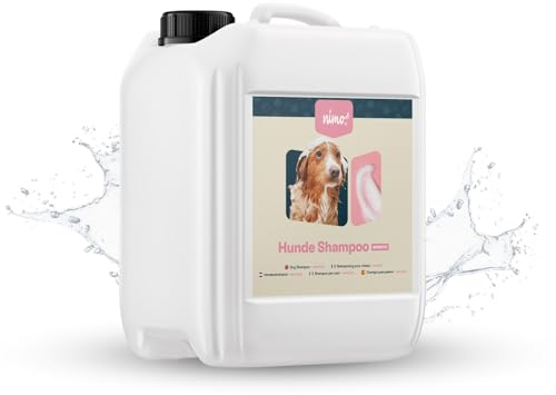 nimo® Hunde Shampoo sensitiv | ohne Duftstoffe & pH-Neutral mit Kollagen | für alle Hunderassen und Sensible, allergische Hunde | für bessere Kämmbarkeit & glänzendes Fell, 100% tierleidfrei