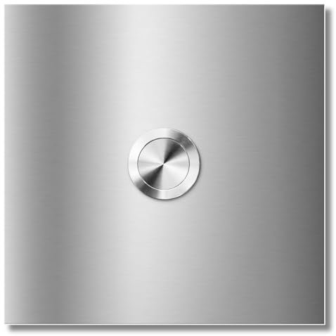 MOCAVI Ring 186 Türklingel edelstahl gebürstet Klingelschild mit Edelstahl-Taster, Aufputz-Klingel quadratisch (8,5 cm), Klingelplatte modern, wetterfest, hochwertig, rostfrei, deutsche Markenqualität