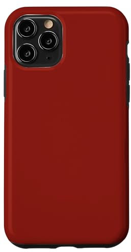 iPhone 11 Pro Plain Burgundy Red Case