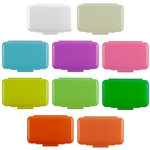 HotoPink 10 Boxen Zahnwachs für Zahnspangen, Dental Kieferorthopädisches Wachs, 10 Duft Lebensmittelqualität Premium Zahnwachs für Mundpflege, Schmerzlinderung und Zahnfleischschutz Halterung Brace