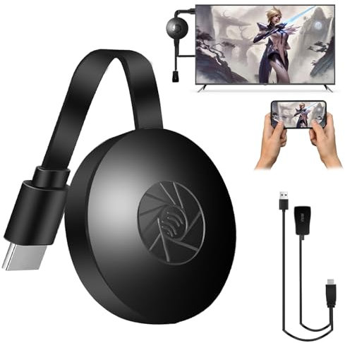 Aohcae Dongle display HDMI wireless, adattatore di trasmissione HDMI wireless, compatibile con telefono/tablet/PC a HDTV/proiettore,Airplay/Miracast/DLNA