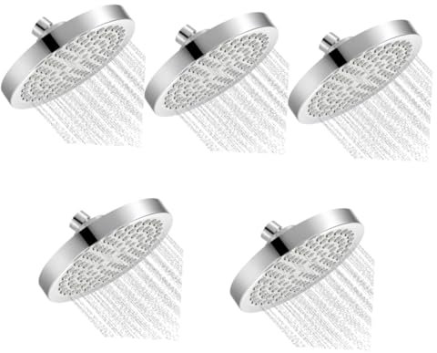 Housoutil 5St Kopfbrause badezimmer bathroom shower nozzle Heißwasserspray duschstange mit brause Wasserfall im Freien gefilterter Duschkopf Austausch des Duschkopfes Dusche Sprinkler Abs