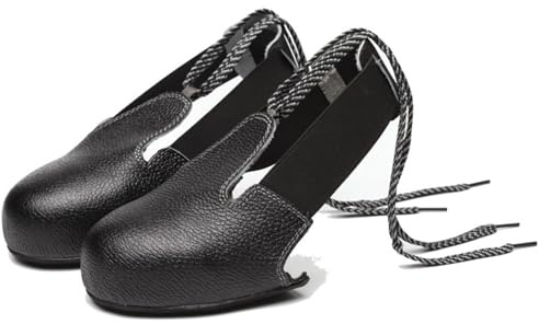 Copriscarpe Sicurezza Antischiacciamento Pelle PU - Calzari Rinforzati Anti