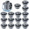 Set of 16 Dishwasher Wheels Universal Basket Wheels Replacement Parts Dishwasher Basket Wheels Dishwasher Replacement Lower Basket Wheels Universal for Many Standard Bosch & Siemens Dishwashers
