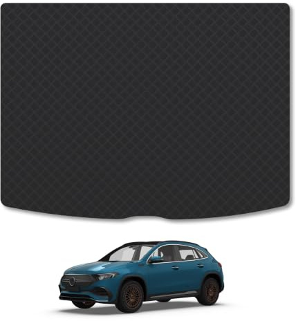 Mercedes EQA (2021+) 3mm Rubber Boot Mat | Tailored Fit Durable Boot Liner Full Coverage Protection Waterproof Accessories Easy Clean Anti Slip Made in the UK