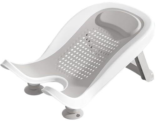Baignoire de lavabo pour bébé avec succion, lavabo portable multifonctionnel Baignoire bébé avec des jambes pliables, outil de lavage support des fesses pour la comptoir à usage quoti