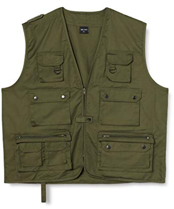Mil-Tec Unisex Jagd-u Weste, OLIV, XS EU