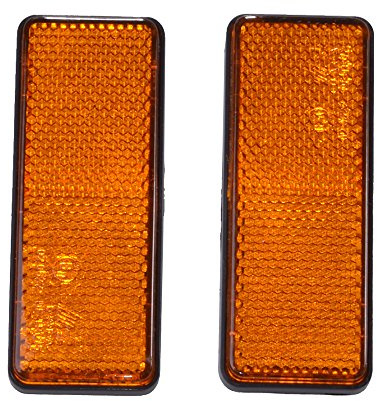 Filmer 36503 Reflektor, eckig, orange, Set von 2