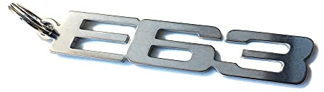 E63 Emblem Schlüsselanhänger aus Edelstahl
