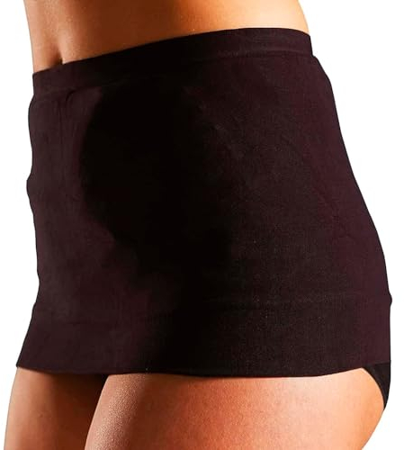 Corsinel StomaSafe Plus zweilagige Bauchbinde zur sicheren Fixierung des Stomabeutels │elastisches Bauchband mit extra Stützwirkung bei erhöhter Aktivität │Schwarz L/XL