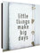 banjado® Großer Schlüsselkasten Glas/Schlüsselbox 30cm x 30cm mit 50 Haken - Motiv Little Things/Schlüsselkasten modern für Schlüsselaufbewahrung mit beschreibbarer, magnetischer Glastür
