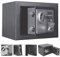 4.6L Digital Safe Electronic Safety Box Steel Safe Lock Box Documents Safety Case Wall Floor Anchoring Design Cabinet Security Cash Money Office Home With 2 Keys(Black)
