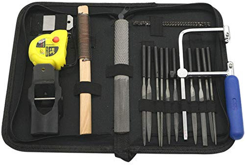 40Pcs Curva sega taglio file lame pialla sega con borsa strumento set lavorazione del legno